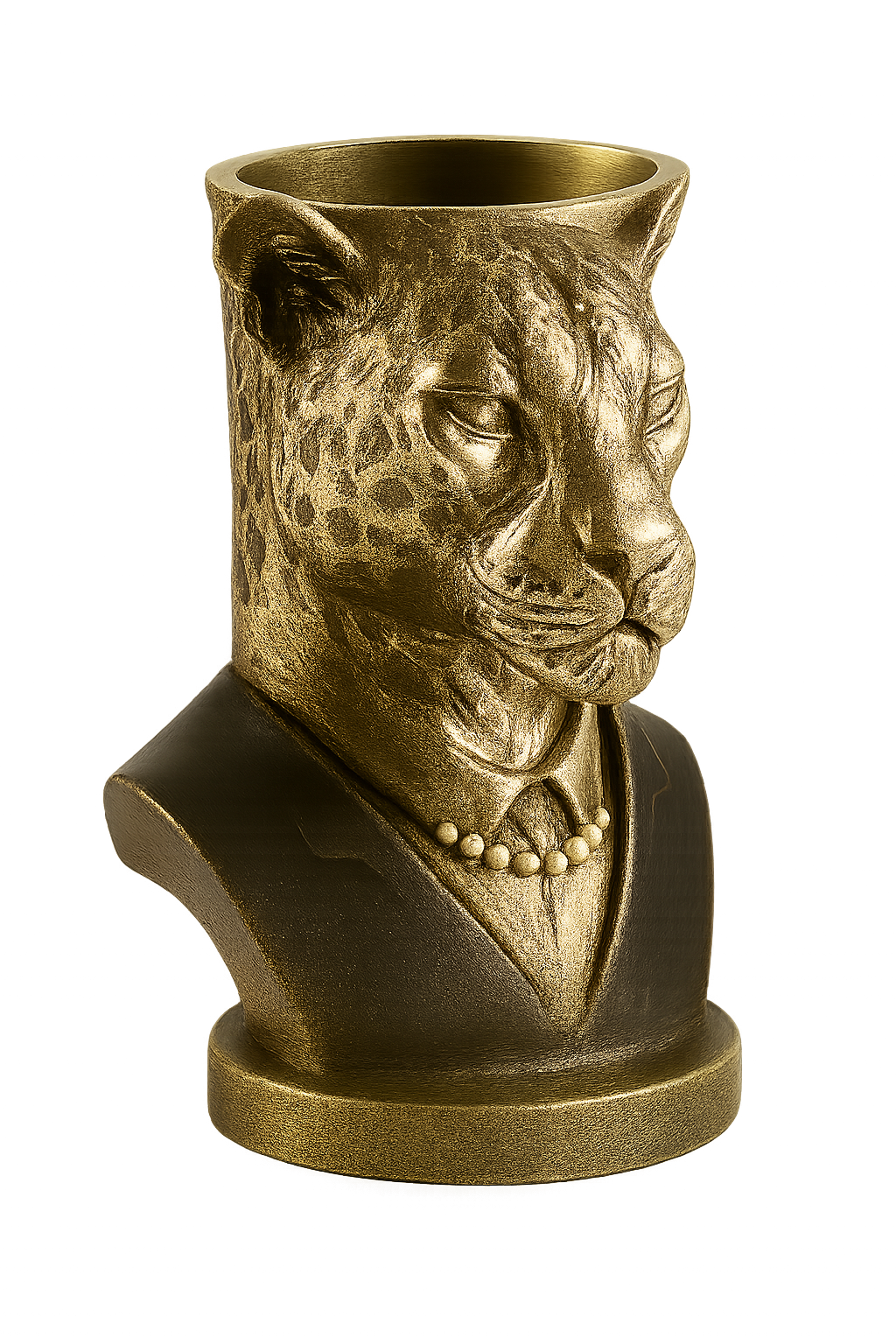 Jaguar Bust Vase